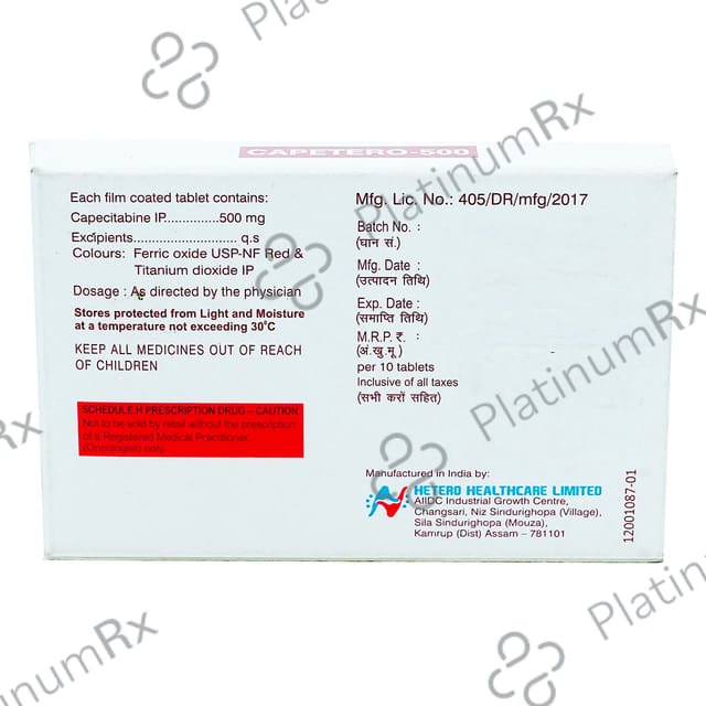Capetero 500mg Tablet 10s