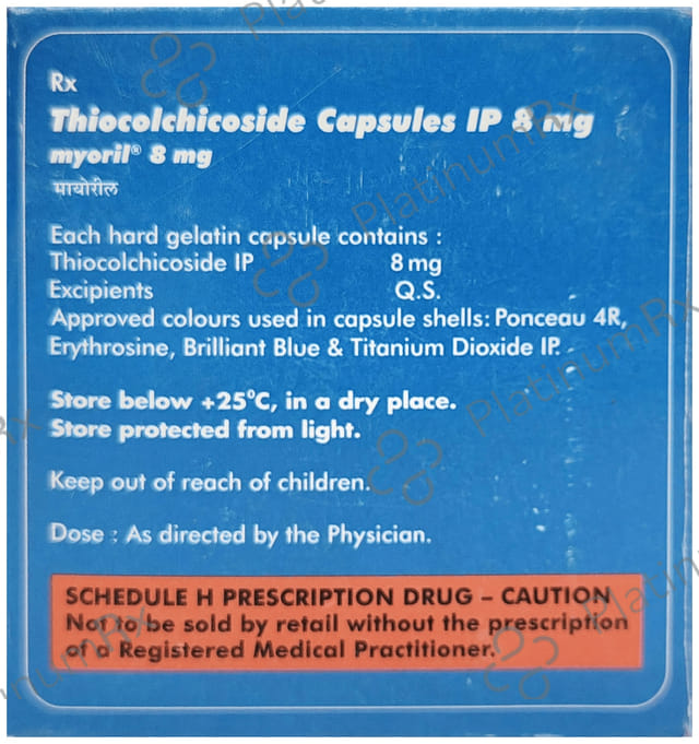 Myoril 8mg Capsule 10s