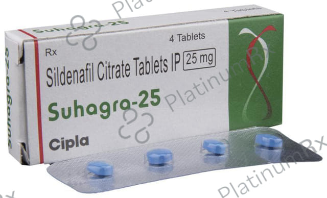 Suhagra 25mg Tablet 4s