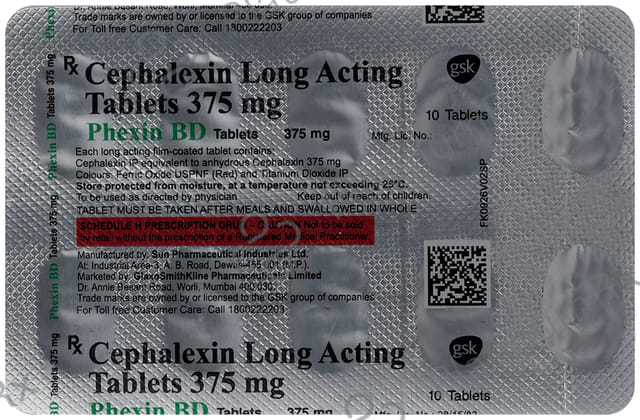 Phexin BD 375mg Tablet 10s