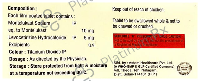 Montmist L 5/10mg Tablet 10s