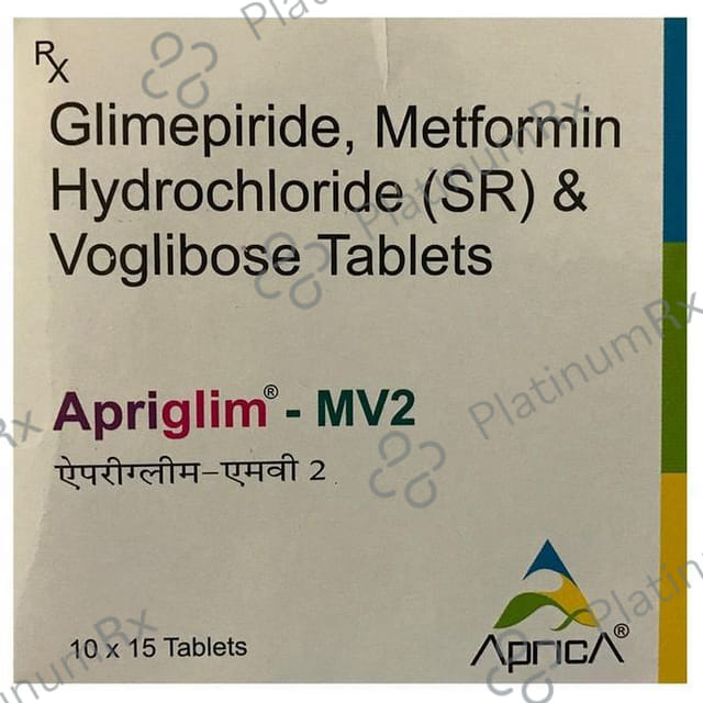 Apriglim-MV 2 Tablet SR 10 Tablet SR