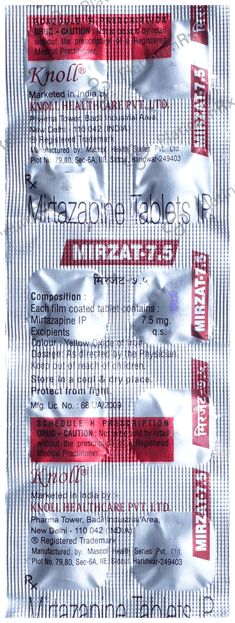 Mirzat 7.5mg Tablet