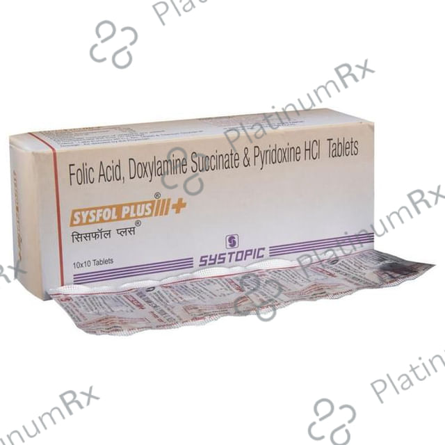 Sysfol Plus 10/2500mcg/10mg Tablet 10s