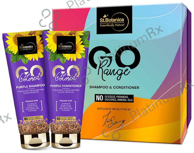 St.Botanica Colored Purple Go Range Shampoo & Conditioner (200ml Each)