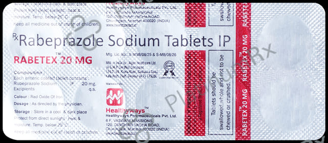Rabetex 20mg Tablet