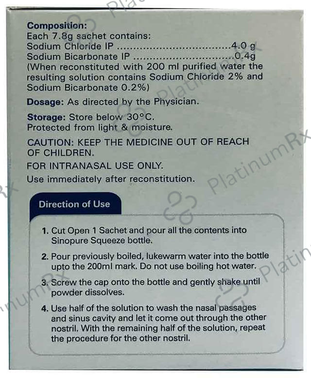 Sinopure 400/4000mg Sachet 1s