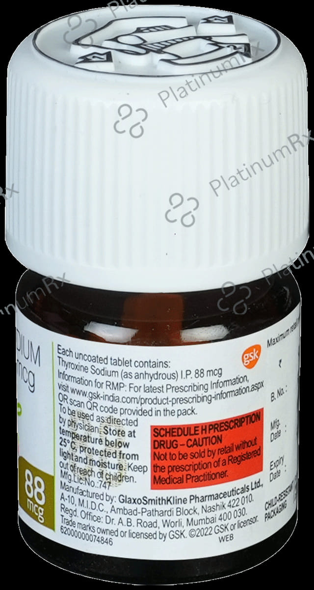 Eltroxin 88mcg Tablet 60s