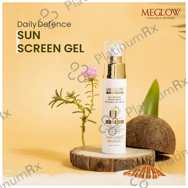 Meglow Pro Care Day Defense Transparent Sun Screen SPF 30 Gel 50ml