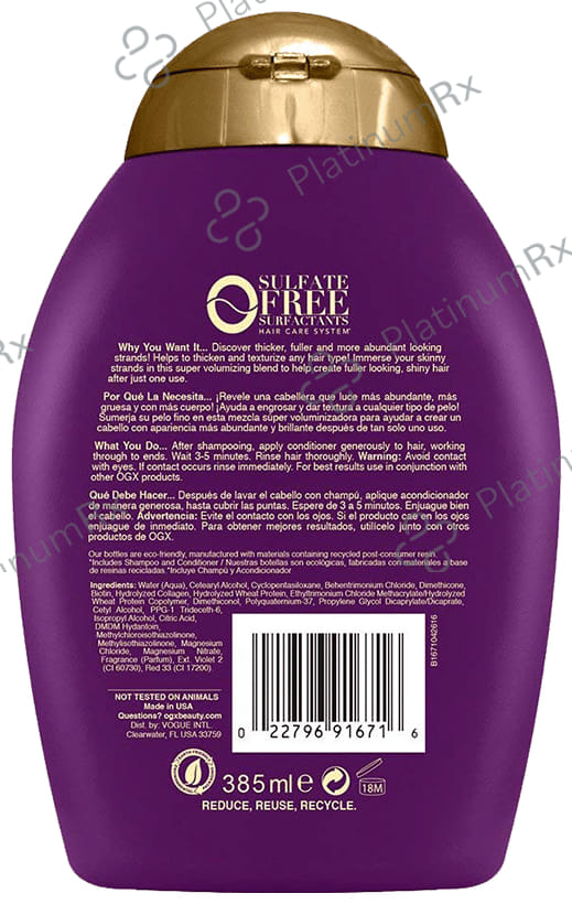 OGX Thick & Full+ Biotin & Collagen Conditioner 385ml