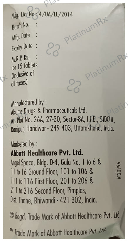 Valance OD 750mg Easy Glide Tablet PR 15s