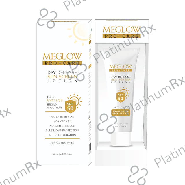 Meglow Pro Care Day Defense Sun Screen SPF 50 PA+++ Lotion 50ml