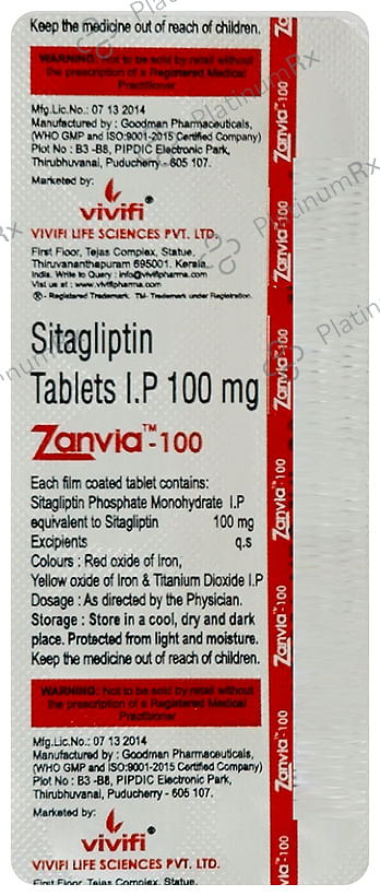 Zanvia 100 Tablet