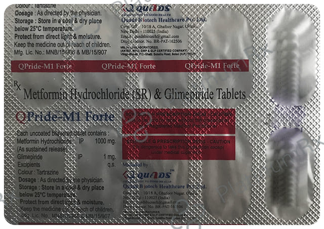 QPride M1/1000mg Forte Tablet SR 10s