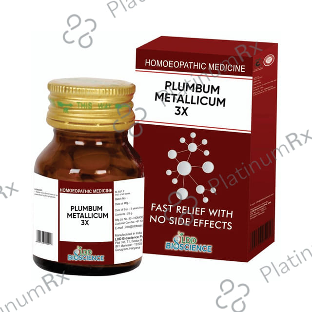 LDD Bioscience Plubum Metallicum 3X 25 gm