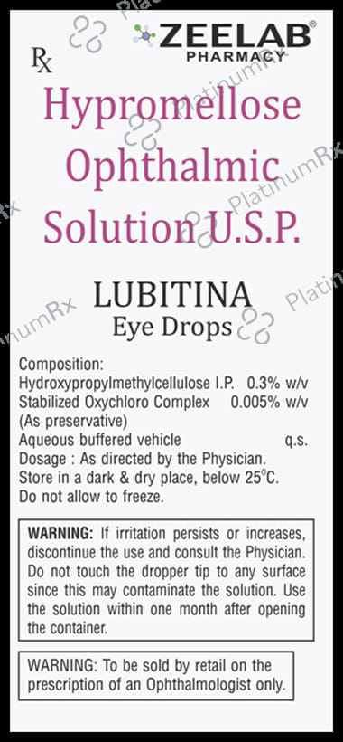 Lubitina 0.3% Eye Drop 10ml
