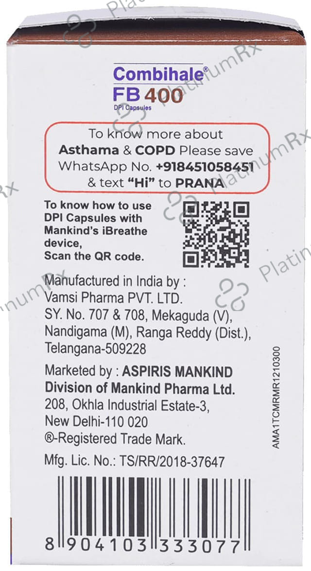 Combihale FB 400 DPI Capsule 30s