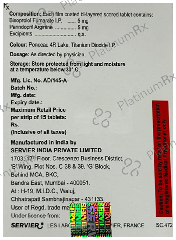 Cosyrel 5/5mg Tablet 15s