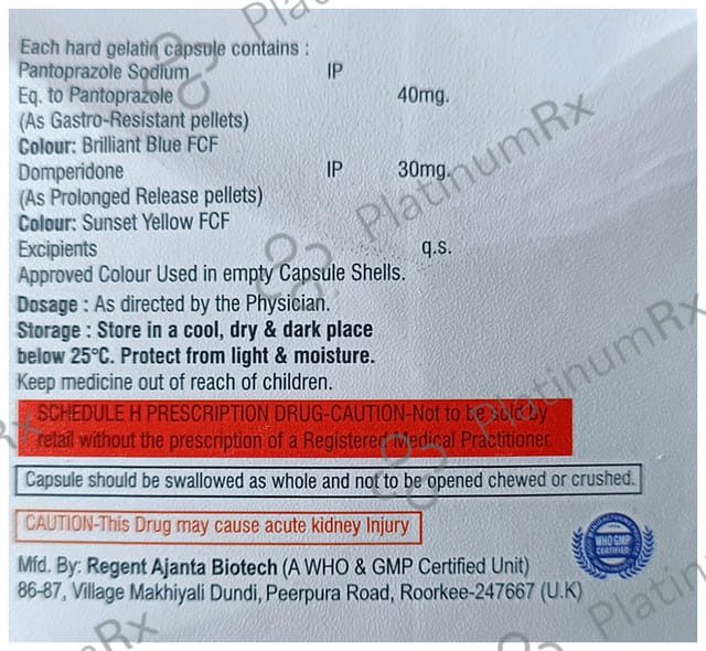 Pantowil DSR 30/40mg Capsule 10s