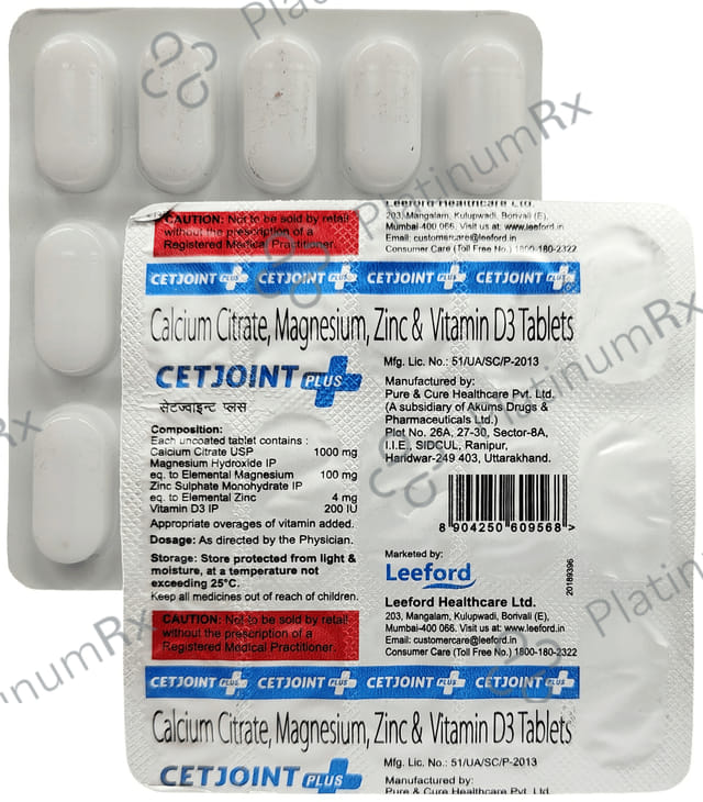 Cetjoint Plus Tablet 15s