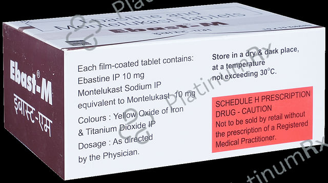 Ebast M 10/10mg Tablet 15s