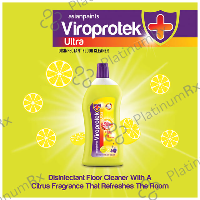 Asianpaints Viroprotek Ultra Disinfectant Floor Cleaner Citrus 5 Ltr
