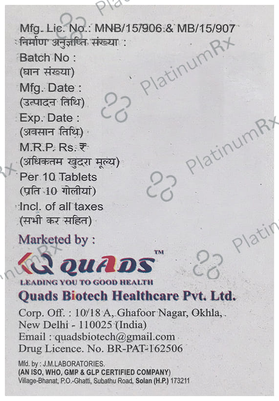 QPride M1/1000mg Forte Tablet SR 10s