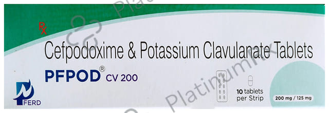 Pfpod CV 200/125mg Tablet 10s