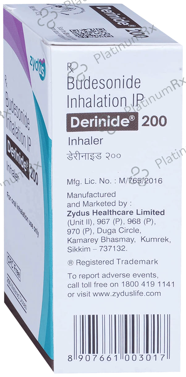 Derinide 200mcg Inhaler CFC Free 200MDI