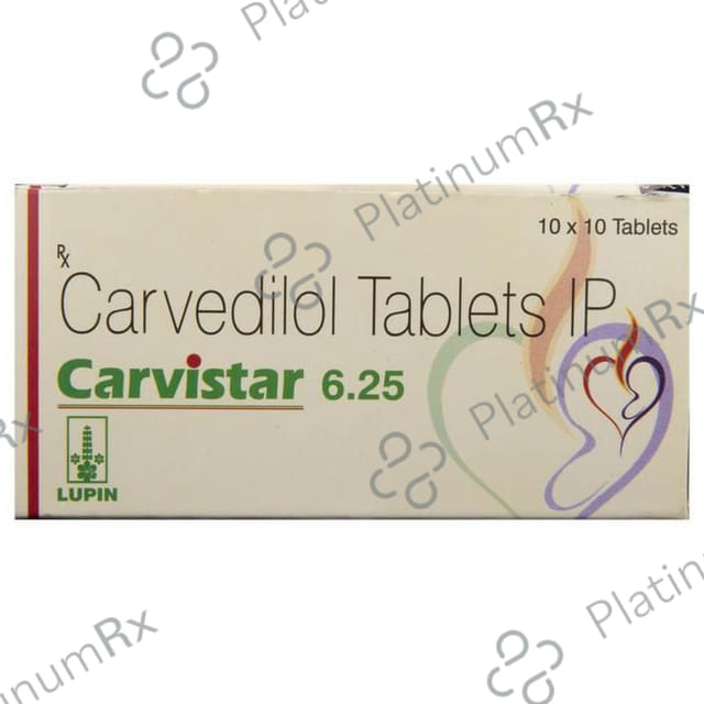 Carvistar 6.25mg Tablet 15s