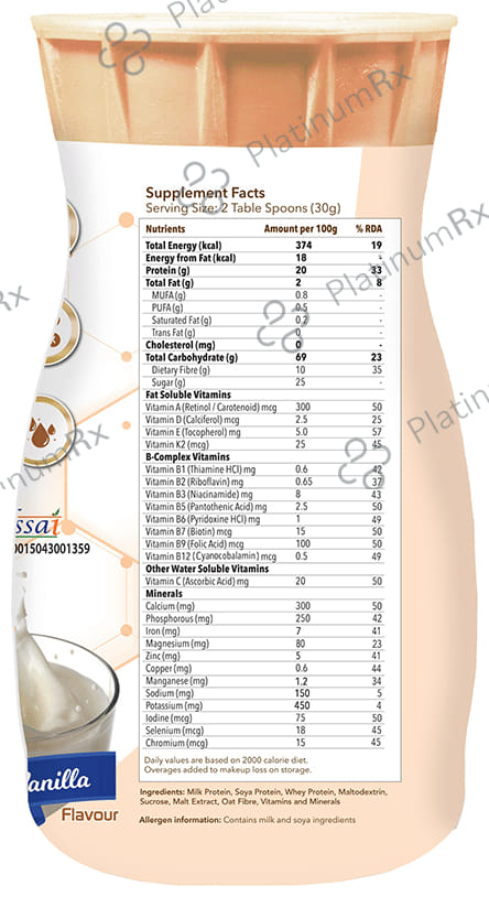 Evexia Provexia Vanilla Flavour Powder 500gm