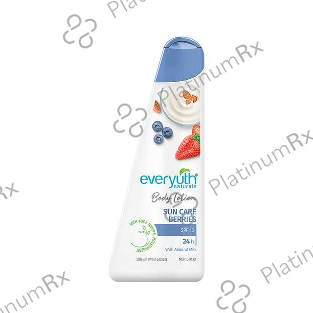 Everyuth Naturals Body Lotion Sun Care Berries SPF 15 100 ml