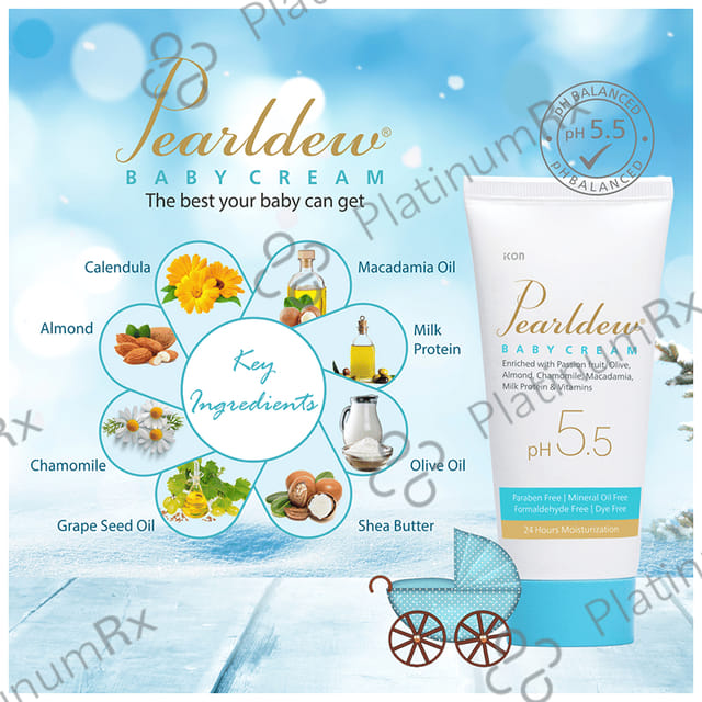 Pearldew Baby Cream (50gm Each) 4 Tubes