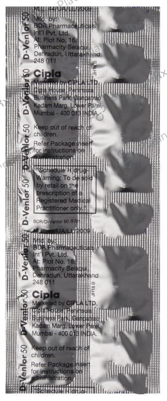 D Venlor 50mg Tablet 10s