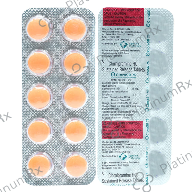 Clora 75mg Tablet SR 10s