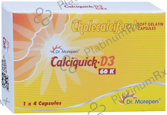Calciquick D3 60K Capsule 4s
