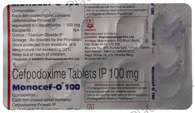 Monocef O 100mg Tablet 10s