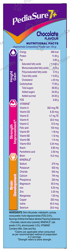 PediaSure Powder for Growing Children Chocolate with Oats & Almond 400 gm