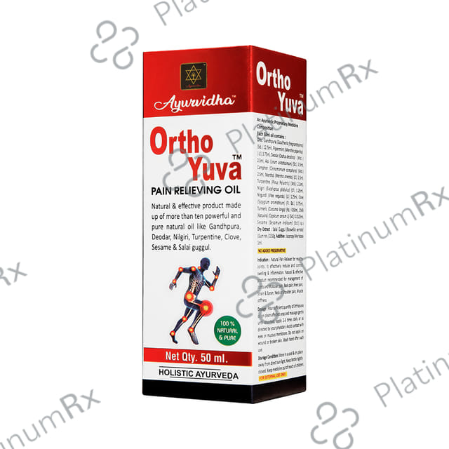 Ayurvidha Orthoyuva Pain Relieving Oil (50ml Each) 1 Bottle