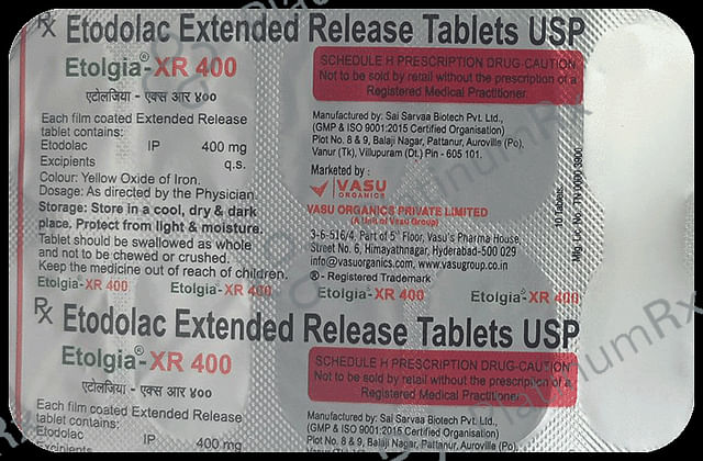 Etolgia 400mg Tablet XR 10s