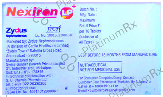 Nexiron LP Plus Tablet 10s