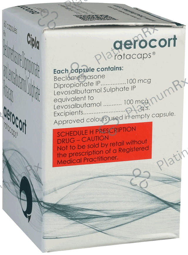 Aerocort 100/100mcg Rotacap 60s