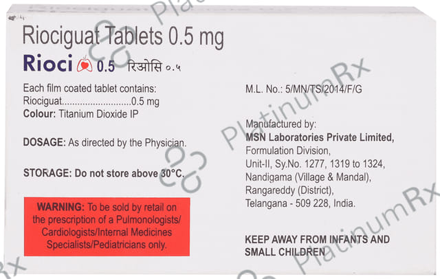 Rioci 0.5mg Tablet 10s