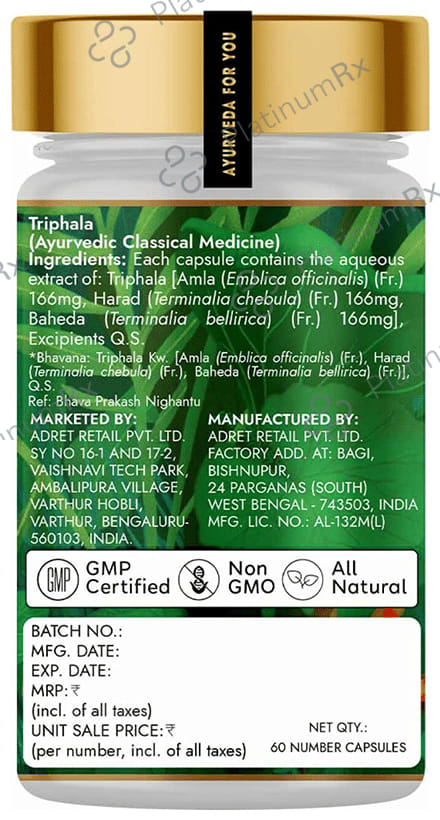 Kapiva Ayur Foods Triphala Plus Capsule