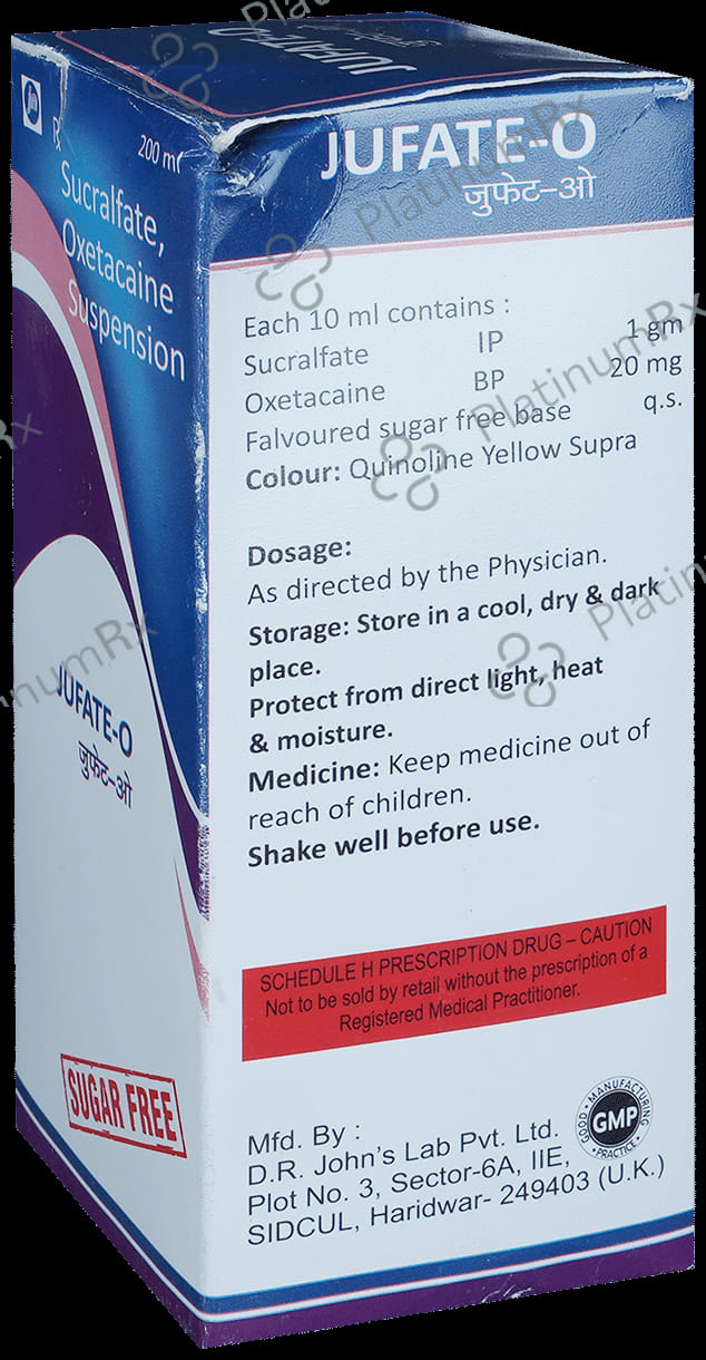 Jufate O 1000 mg/20 mg Suspension Sugar Free