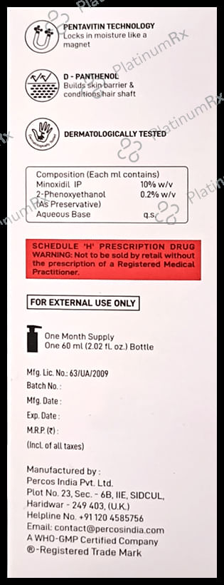 Prolox DS 10% Hair Regrowth Solution 60ml