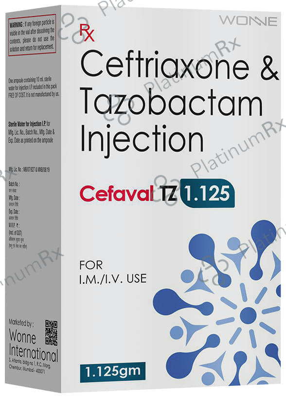 Cefaval TZ 1.125gm Injection 1s