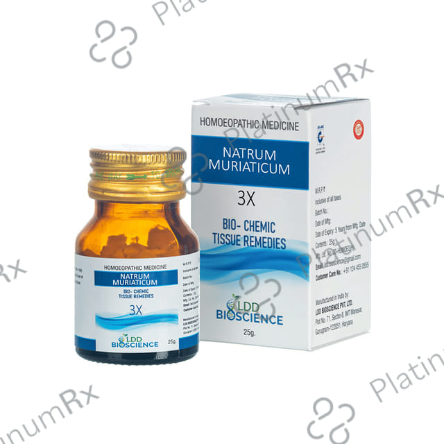 LDD Bioscience Natrum Muriaticum Biochemic Tablet 3X