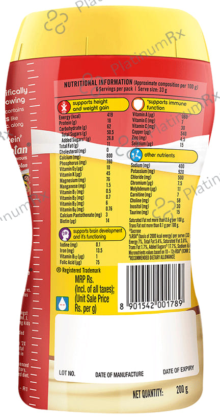 Complan 100% Milk Protein for Concentration, Memory & Growth - Flavour Kesar Badam