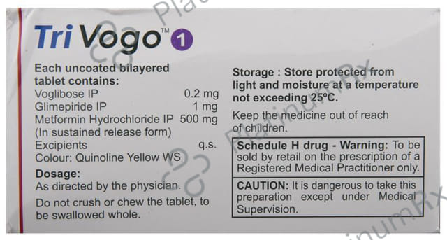Trivogo 1/500/0.2mg Tablet SR 10s